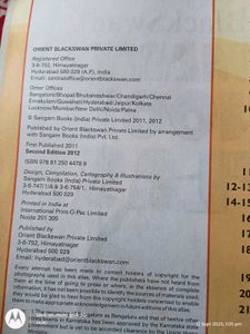 Orient Black Swan primary school atlas book maps