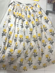 Yellow Floral Lehenga Set