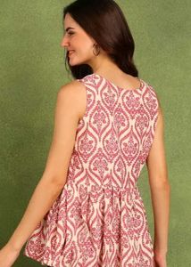 Stylish Printed Sleeveless Top