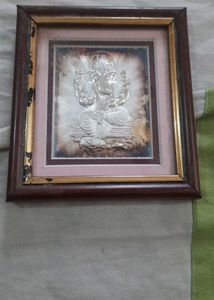 Silver Ganesh Ji Photo Frame
