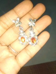 Beautiful Silver And Orange Set
