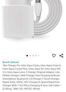 Intex 18W Charger With Adapter And Cable Type C