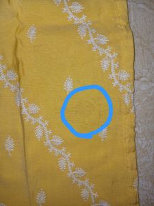 Yellow straight kurti