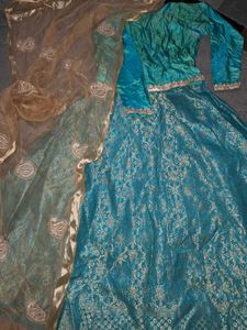 Teal Indian Beutic Dress