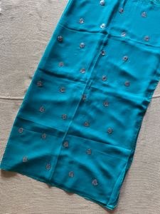 Turquoise Saree