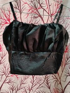 Crop Top. Party Wear Too Colour Back And Mehroom