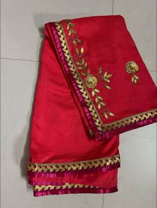 Elegant pink Saree