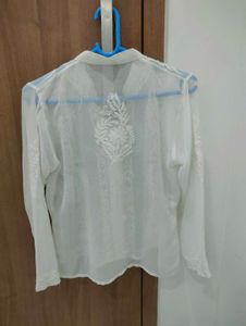 White Embroidered Chikan Kurti