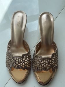 Elegant Gold Heels