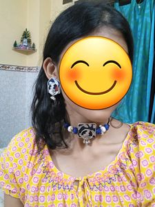 Handmade Choker And Earrings Set💫