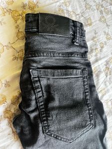 Benetton Black Denim Jeans