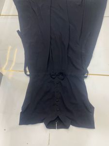 Elegant Black Chiffon Dress