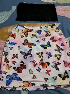 Combo Of  Top N Skirt  In Shein Branded