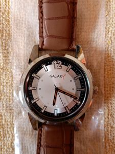 Leather Analog Watch For Men
