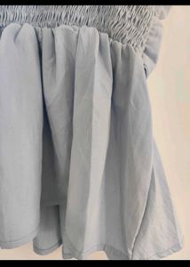 Blue One-Shoulder Top