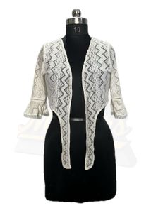White Lace Bolero Shrug