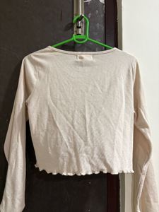 Ribbed Cropped Cardigan