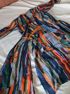 Striped Colorful Dress(shrug)