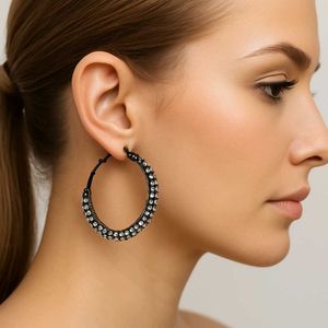 Crystal Hoop Earrings