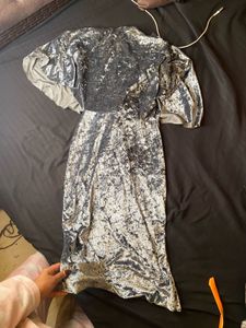 zara Elegant Velvet Party Dress