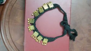 Black Braided Tribal Necklace
