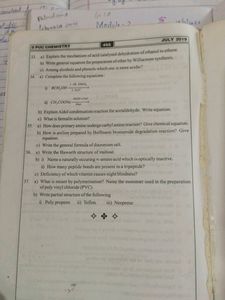 srEChemistry 2nd Puc Material And 3 Model Question