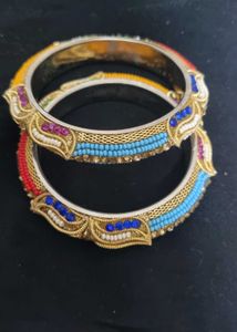 Bangles with Colorful Beads