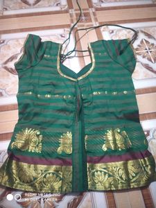 Pattu Pavadai Lehenga And Blouse