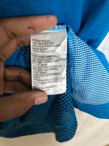 Adidas Blue Short Sleeve T Shirt