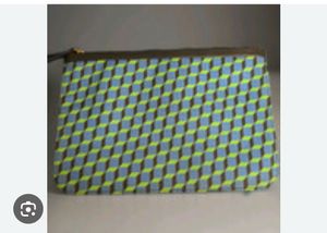 Geometric Print Zipper Pouch