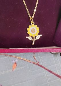 Flower Necklace Earing Set