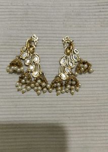 Peacock Jhumka Earrings