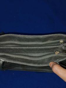 Stylish Gray Geometric Handbag