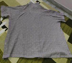 Men&#39;s Premium Openwork Knit Collared Shirt