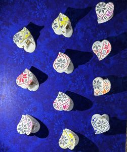 Small Heart Shaped Clutches
