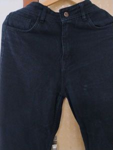 Black Straight Leg Jeans