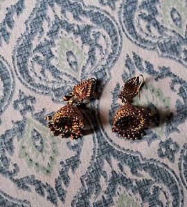Golden Jhumkas