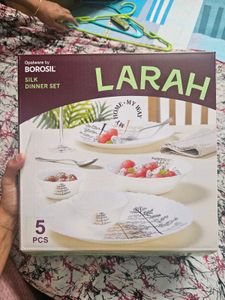 Borosil Larah Silk Dinner Set - 5 Pcs
