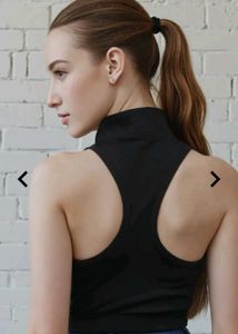 Black Racerback Tank Top