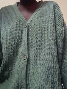 Mint Green Knit Cardigan