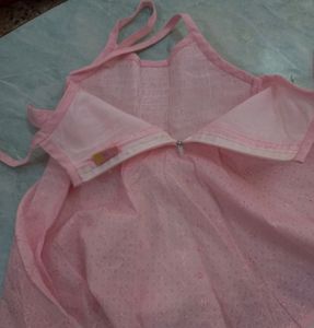 Full Embroidery Worked Sleeveless Frock.