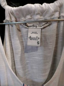 American Rag Cie Brand Embroidered Tank Top