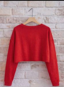 Red London England Crop Top