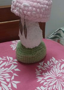 Crochet Mushroom Earing Holder