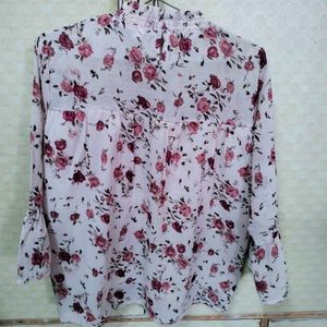 Floral Smocked Blouse