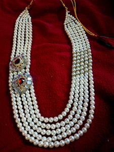 Heavy Pearl Groom Wedding Necklace
