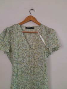 Green Printed Dress (Women&#39;s)