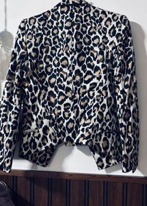 Leopard Print Blazer