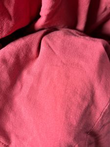 &#34;Balloon Girl Button-Up Tunic - MaroonCotton Casua