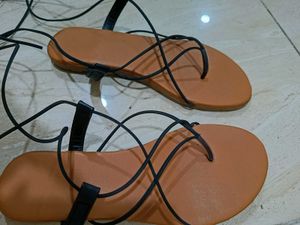 Sandles With Lace